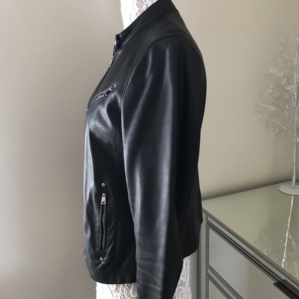 Ralph Lauren Genuine 100% Soft Leather Motorcycle Moto Beverly Jacket Size LARGE - Picture 5 of 8